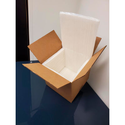 Nature Pack Boîte de deux pièces Biocooler® Fit, 14 « L x 11-3/4 » L x 14-1/2 « H, blanc - Qté par paquet : 80
